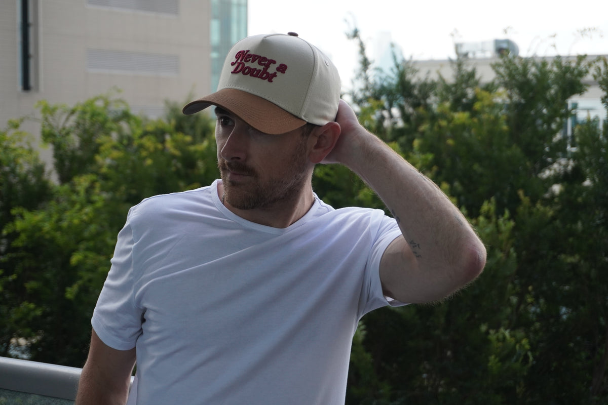 NAD Snapback - Brown / Cream / Crimson