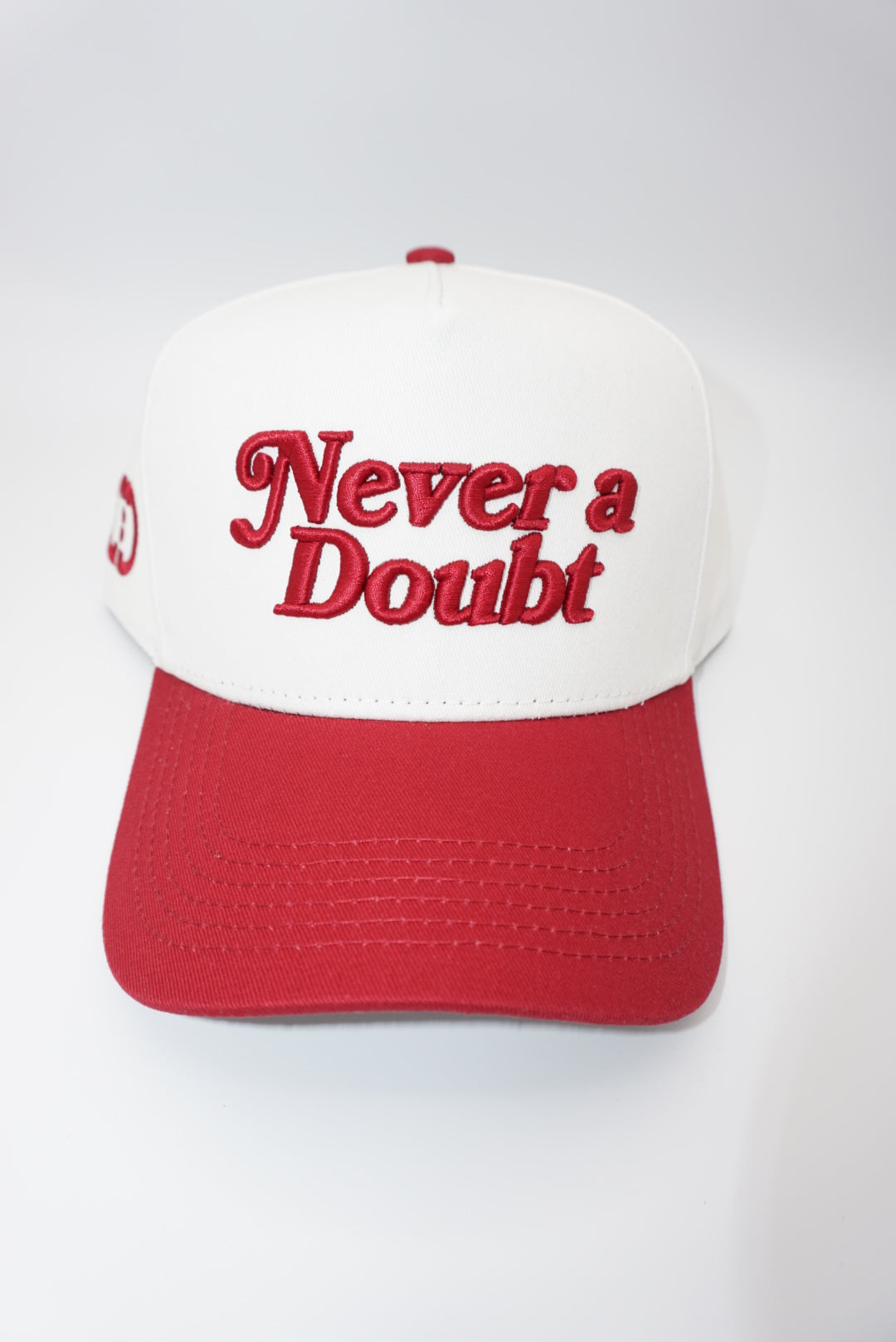 Never A Doubt Snapback Hat Crimson/White