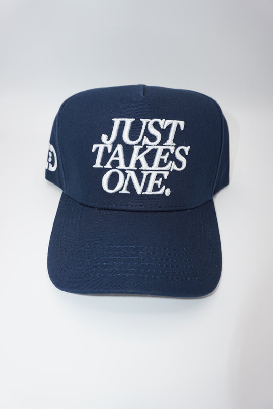 Just Takes One Snapback Hat Navy